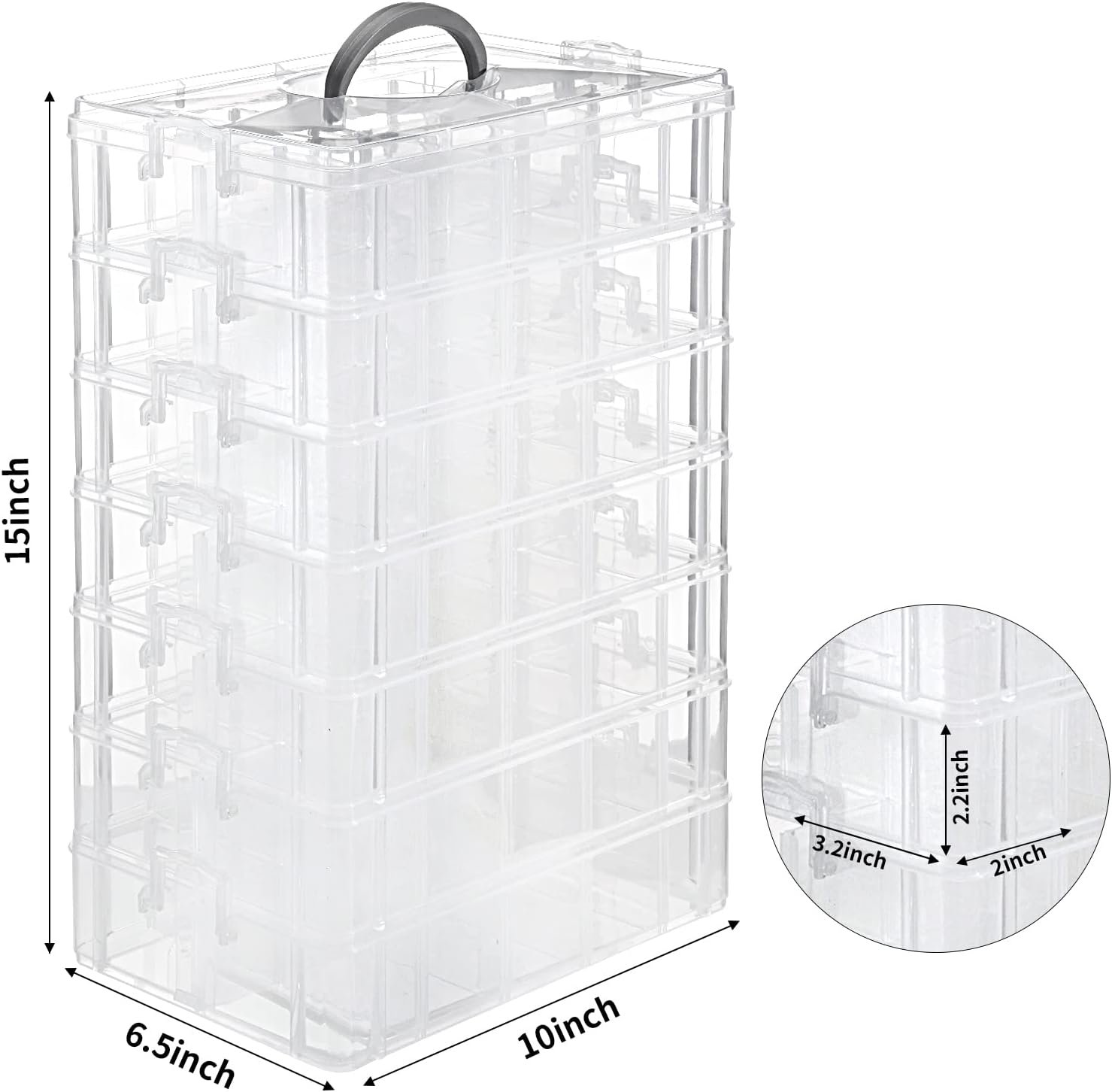 QUEFE 8-Tier Storage Container Box Review